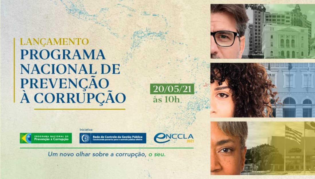 Arte: Lançamento programa nacional de prevenção à corrupção.